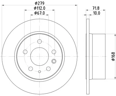 Mejor Calidad Disco de freno HELLA 8DD 355 100-991